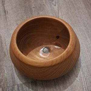 Source Unknown Wooden Bowl - Natural Brown